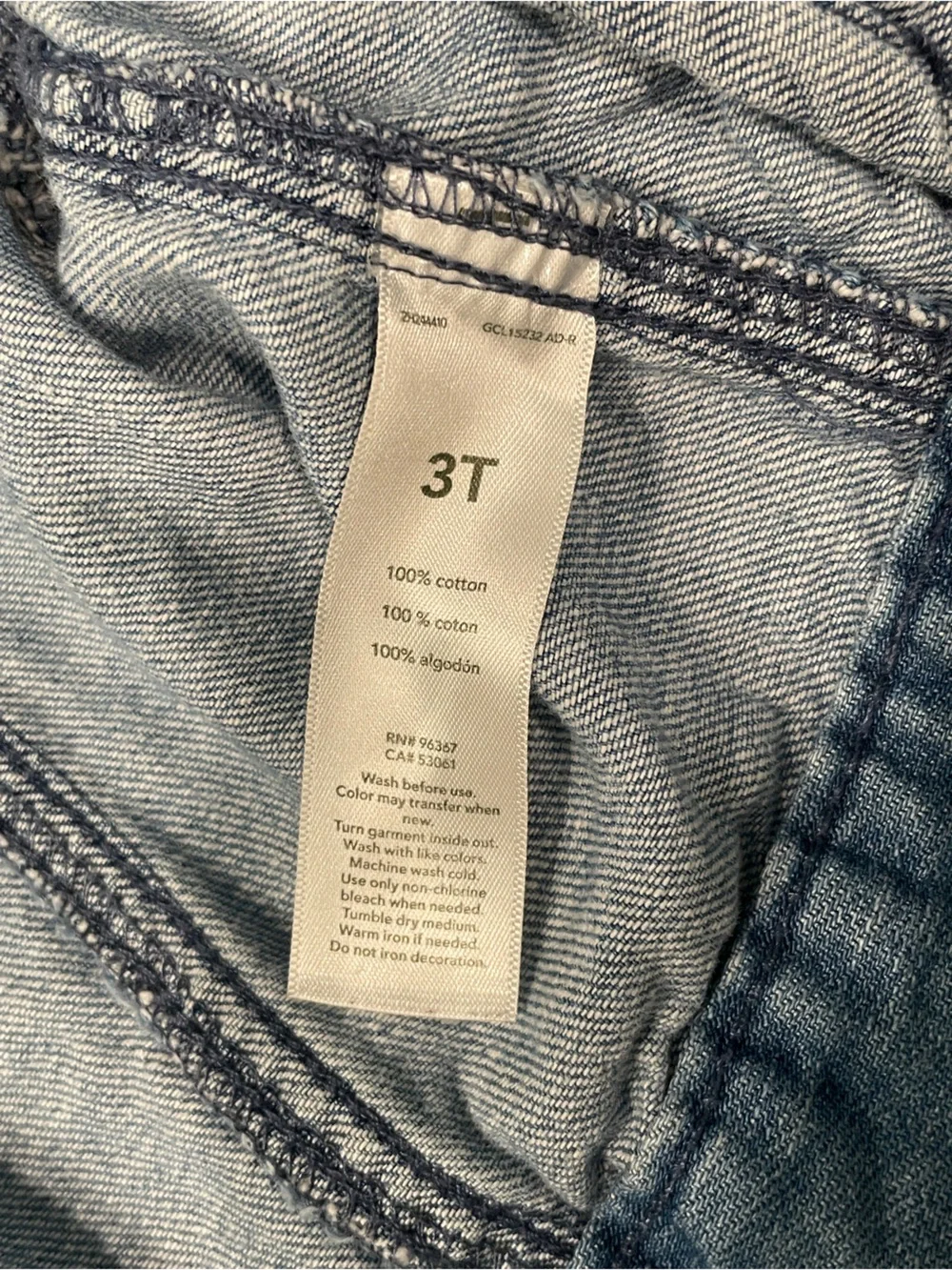 OshKosh B'gosh Light Blue Girl’s Denim Jacket 3T